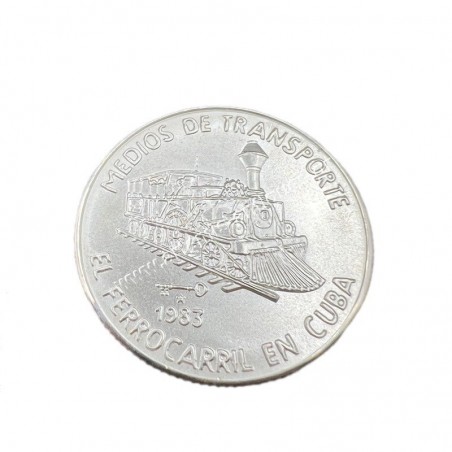 5 Pesos 1983 Proof Κουβανέζικος Σιδηρόδρομος