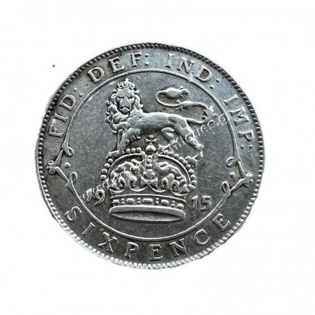 6 Pence 1915 George V United Kingdom