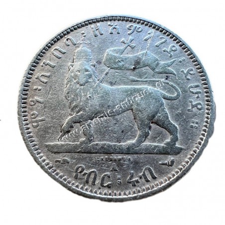 1/4 Birr 1895 (1903) Menelik II Ethiopia