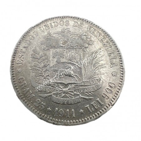 5 Bolivares 1911 Venezuela