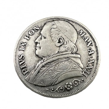 2 Lire 1868 XXII Pius IX Papal States
