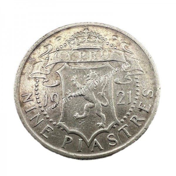 9 Piastres 1921 George V Κύπρος