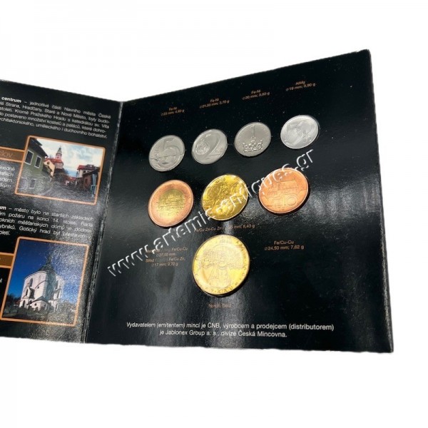 Uncirculated Coin Set 2006 and Unesco Token Czech Republic