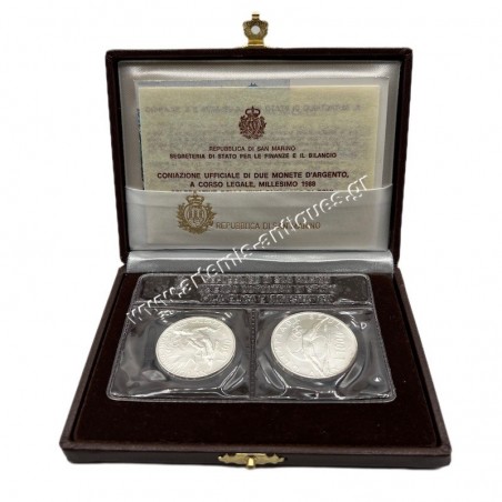 500 Lire and 1000 Lire 1988 Olympic Games San Marino