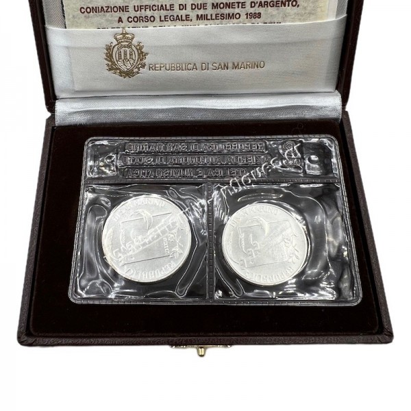 500 Lire and 1000 Lire 1988 Olympic Games San Marino
