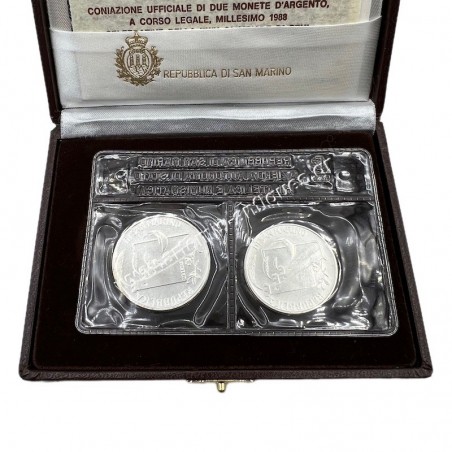 500 Lire and 1000 Lire 1988 Olympic Games San Marino