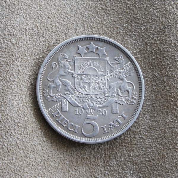 5 Lati 1929 Latvia