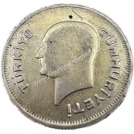 50 Kurus 1935 Turkey Key Date