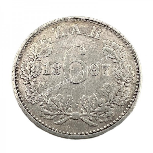 6 Pence 1897 South Africa