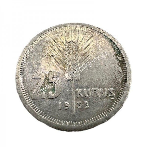 25 Kurus 1935 Key Date Τουρκία