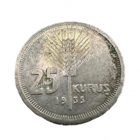 25 Kurus 1935 Key Date Τουρκία