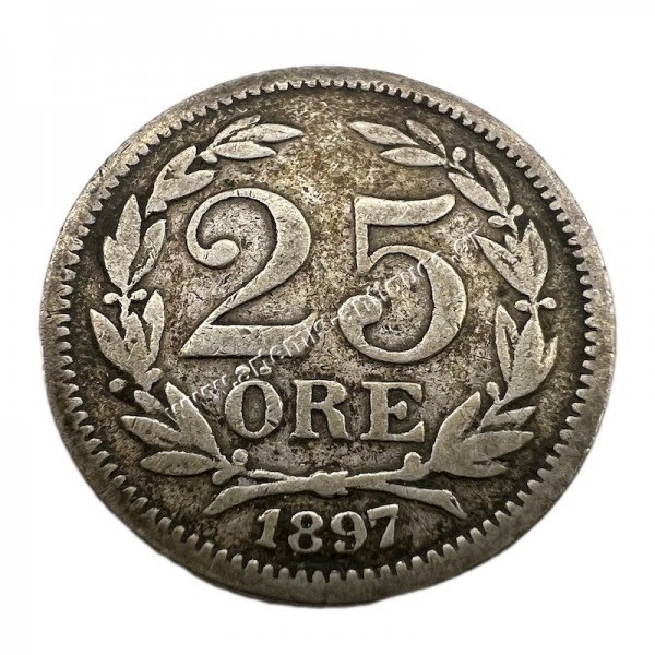 20 Ore 1897 Oscar II Sweden