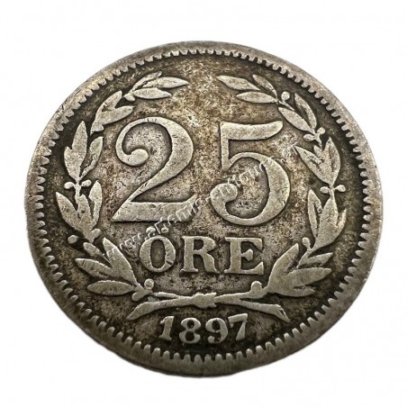 20 Ore 1897 Oscar II Sweden