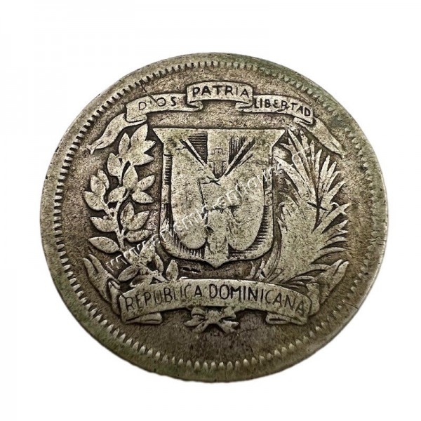 25 Centavos 1944 Dominican Republic