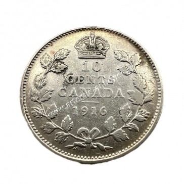 10 Cents 1916 George V Καναδάς 2