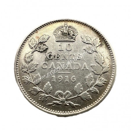 10 Cents 1916 George V Καναδάς