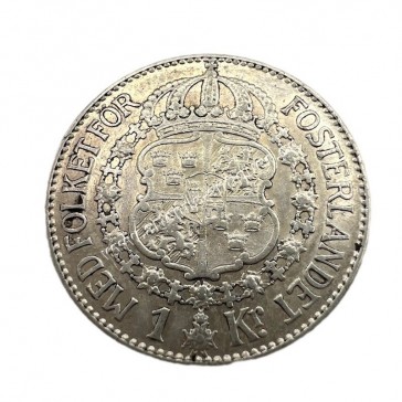 1 Krona 1936 Gustaf V Σουηδία 2