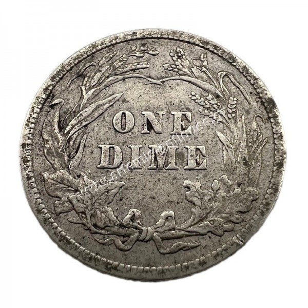 1 Dime 1907 Barber Dime
