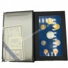 Greek Complete Proof Coin Set 1993 and 500 Drachmas Silver Coin in Leather Case
