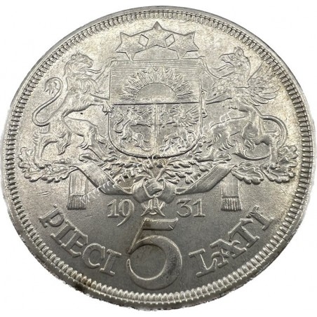 5 Lati 1931 UNC Λετονία