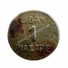 1 Ghirsh/Piastre 1941 WW2 Emergency Coinage Lebanon