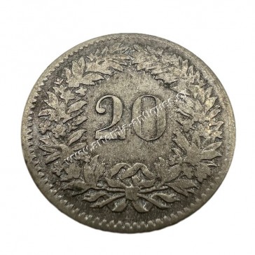 20 Rappen 1850 Ελβετία 2