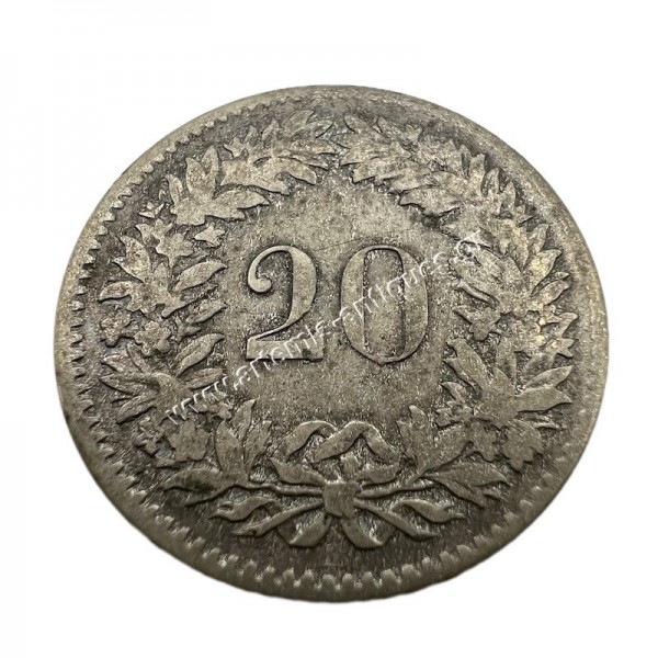 20 Rappen 1850 Ελβετία