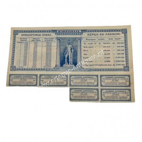 Τίτλος 1 Ομολογίας Αναγκαστικού Δανείου 1926 Ελληνική Δημοκρατία