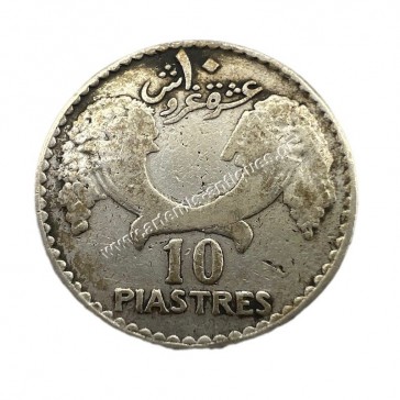 10 Girush/Piastres 1929 Λίβανος 2