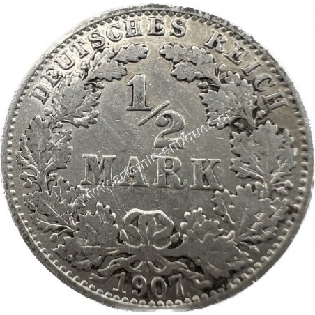 1/2 Mark 1907 A Wilhelm II Γερμανία