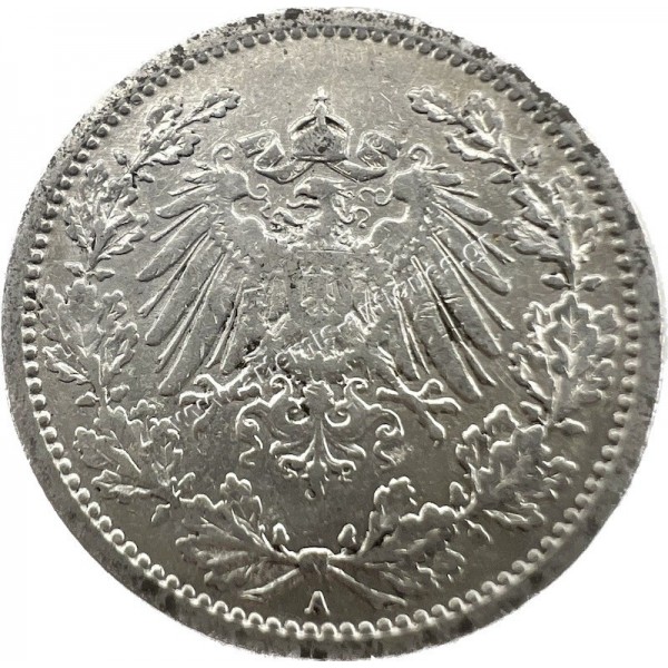 1/2 Mark 1907 A Wilhelm II Γερμανία