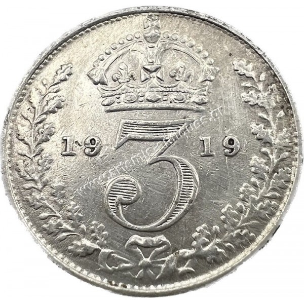 3 Pence 1919 George V Ηνωμένο Βασίλειο