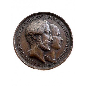 Baptism of Louis Philippe d'Orléans 2 May 1841 Medal by Borrel