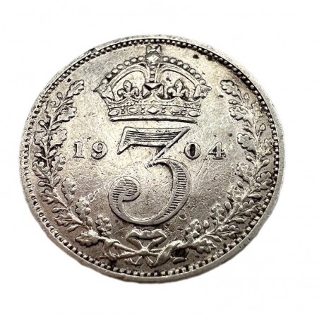 3 Pence 1904 Edward VII Ηνωμένο Βασίλειο