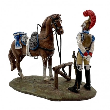French Carabinier Diorama Semi Figurine