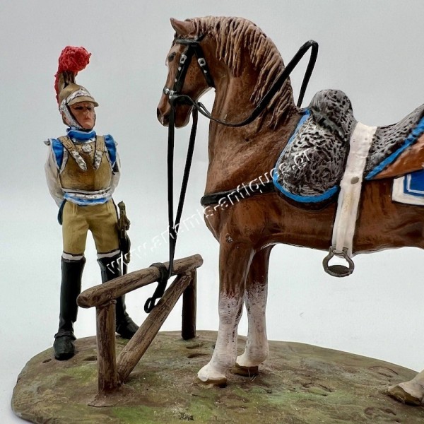 French Carabinier Diorama Semi Figurine