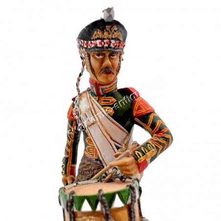Russian Empire Drummer 1800 Museum Paint Figurine