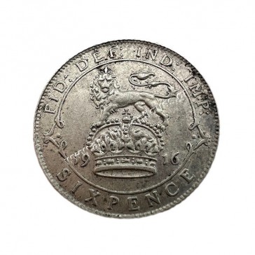 6 Pence 1916 George V Ηνωμένο Βασίλειο 2