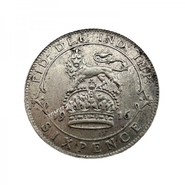 6 Pence 1916 George V United Kingdom