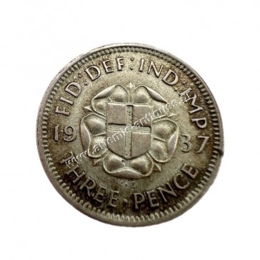3 Pence 1937 George VI Ηνωμένο Βασίλειο 2