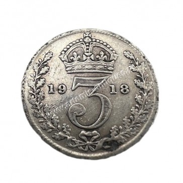 3 Pence 1918 George V United Kingdom 2