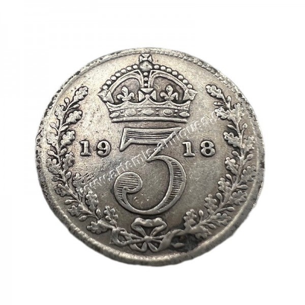 3 Pence 1918 George V Ηνωμένο Βασίλειο