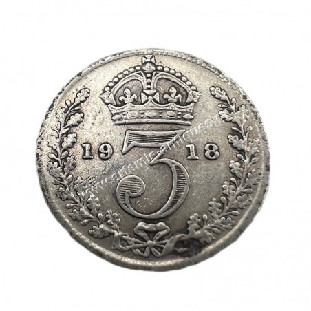 3 Pence 1918 George V Ηνωμένο Βασίλειο