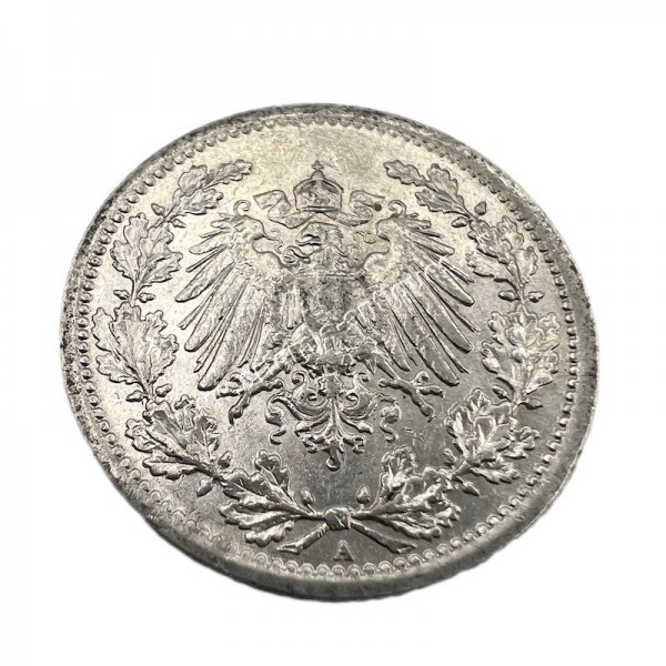 1/2 Mark 1914 A Wilhelm II Germany
