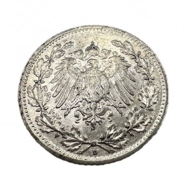 1/2 Mark 1906 D Wilhelm II Γερμανία