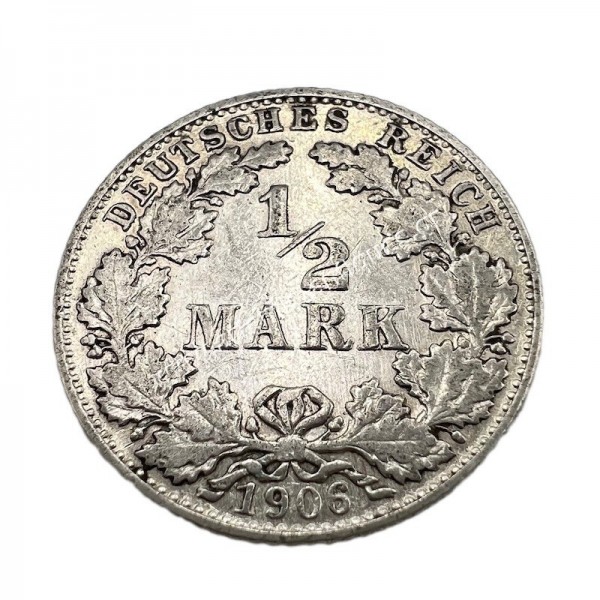 1/2 Mark 1906 D Wilhelm II Γερμανία