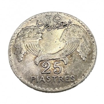 25 Ghirsha/Piastres 1936 Λίβανος 2
