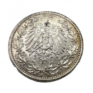 1/2 Mark 1913 A AU Wilhelm II Γερμανία