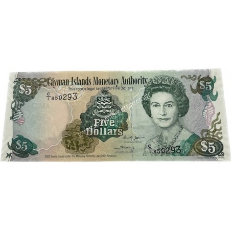 5 Dollars 2006 P-34a UNC Elizabeth II Νησιά Κειμάν