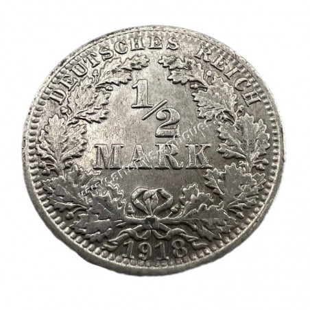 1/2 Mark 1918 A Wilhelm II Γερμανία